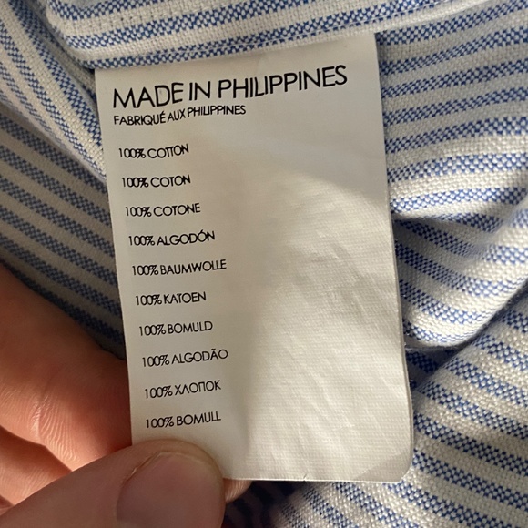 Club Monaco Slim Fit Oxford Shirt Large - Picture 2 of 7